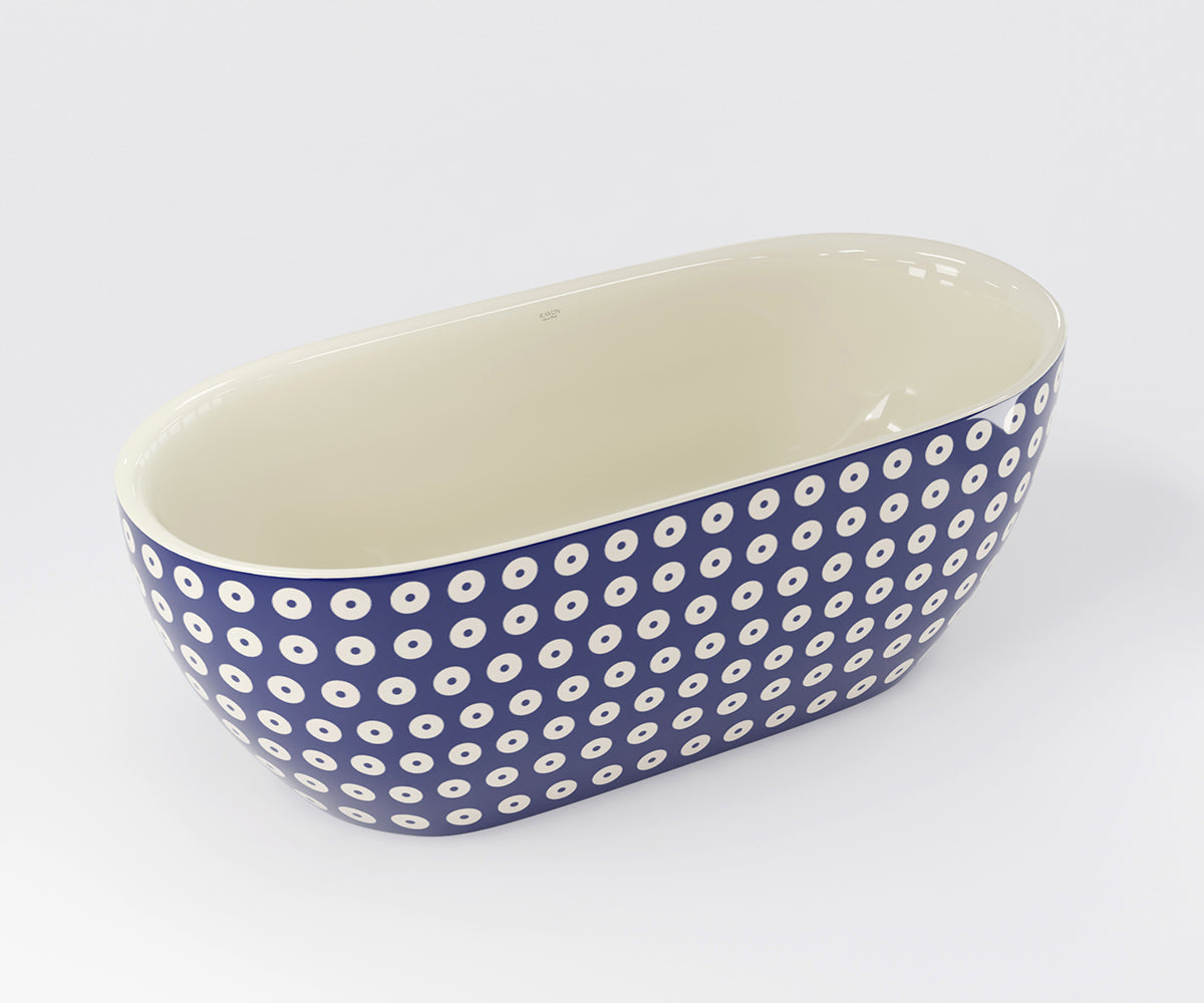 Neo Freestanding Bathtub - Polkadot