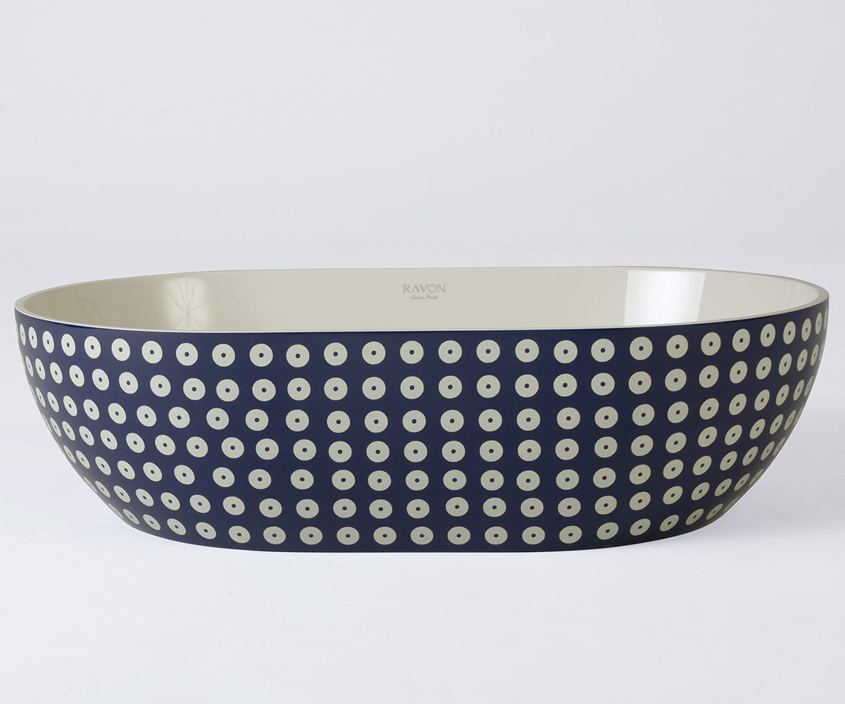 Space countertop washbasin - PolkaDot