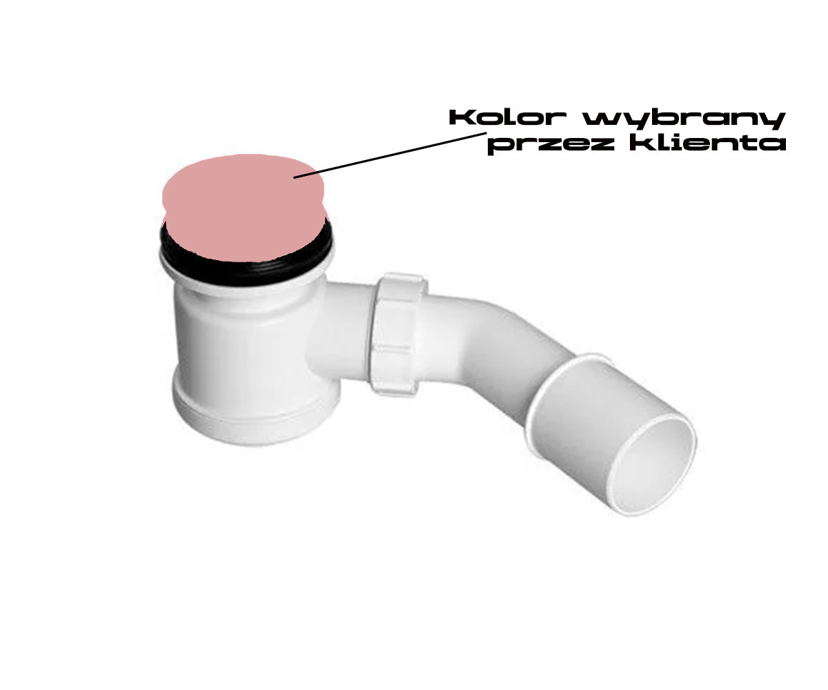 Syfon wannowy z korkiem Klik/Klak czyszczonym od góry (kolor) ODKW01
