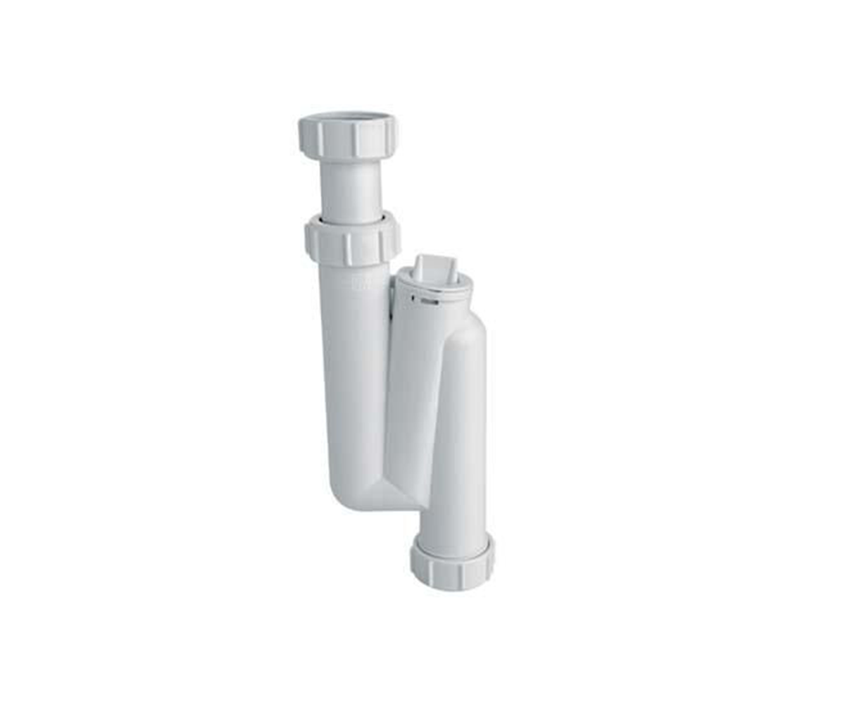 Syfon umywalkowy pionowy (pcv biały) ODSU12