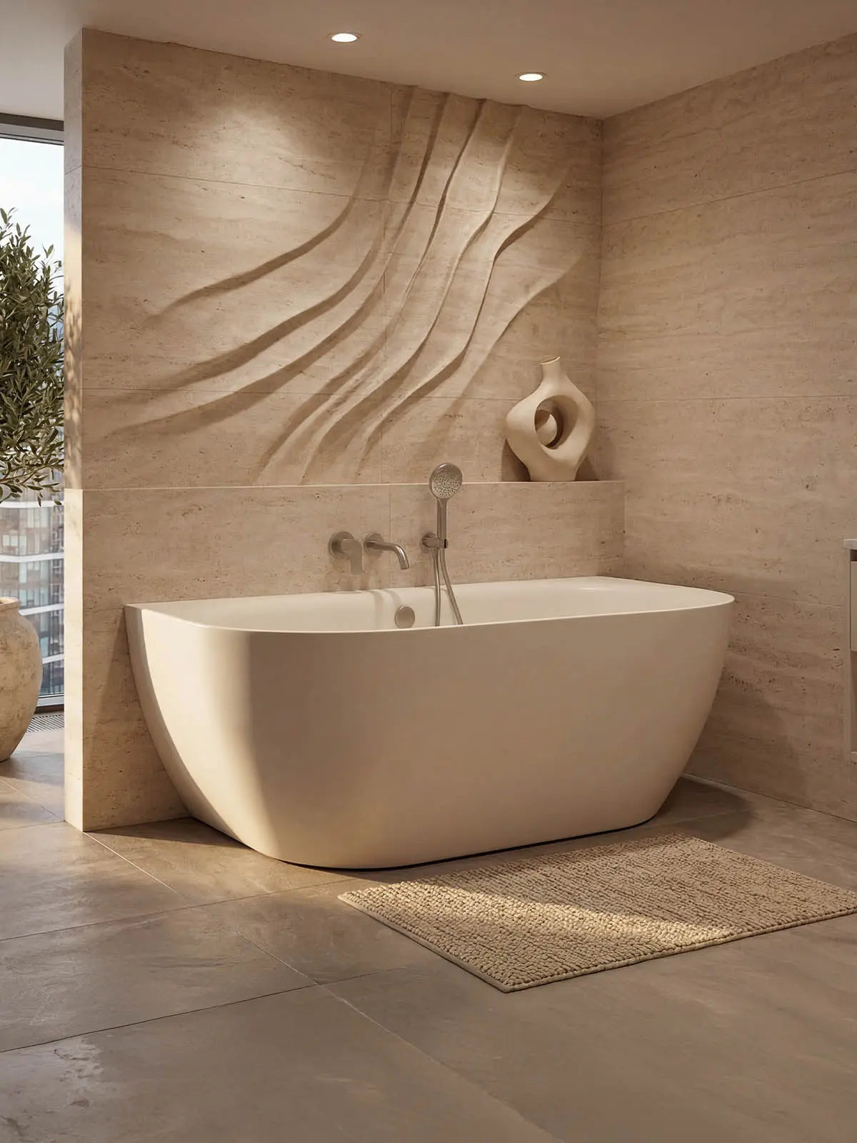 Wanna Ravon Neo Wall w łazience spa