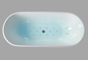 Space free-standing bathtub with the AIR+ system