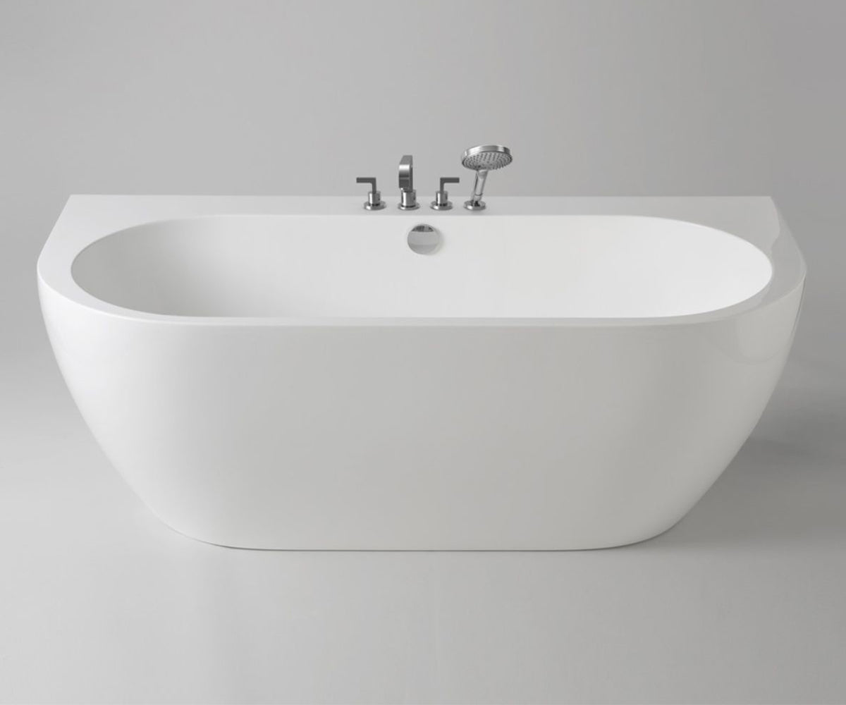 Free-standing bathtub - wall-mounted Sensual Wall with AIR+ system