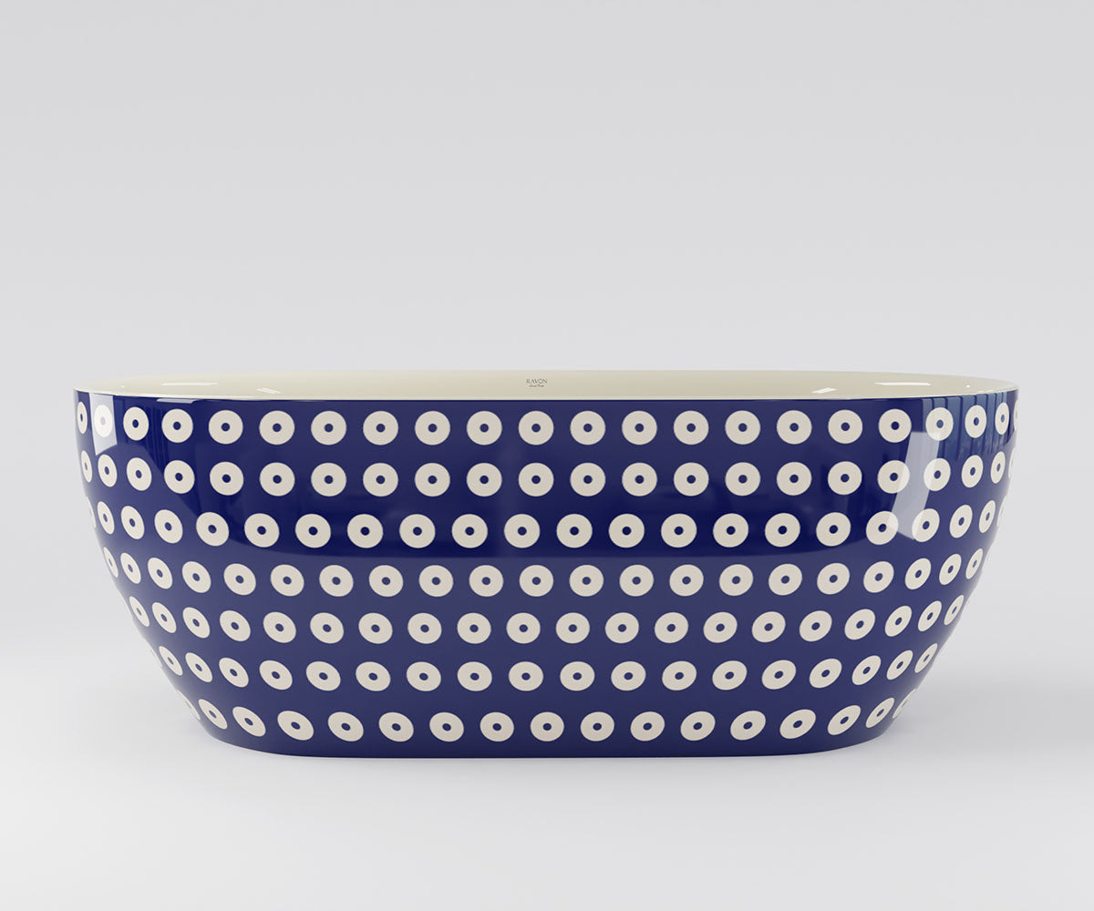 Neo Freestanding Bathtub - Polkadot