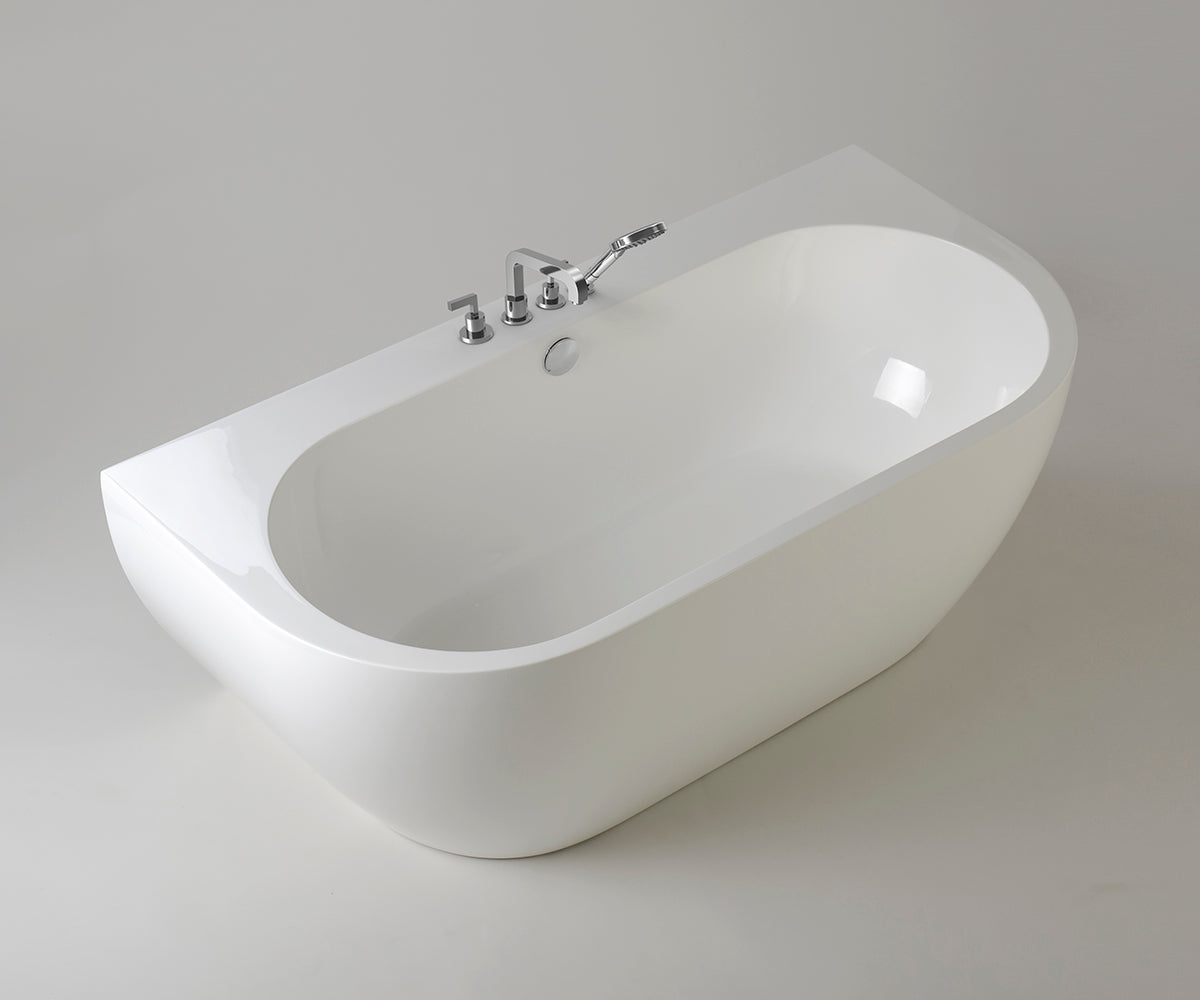 Free-standing bathtub - wall-mounted Sensual Wall