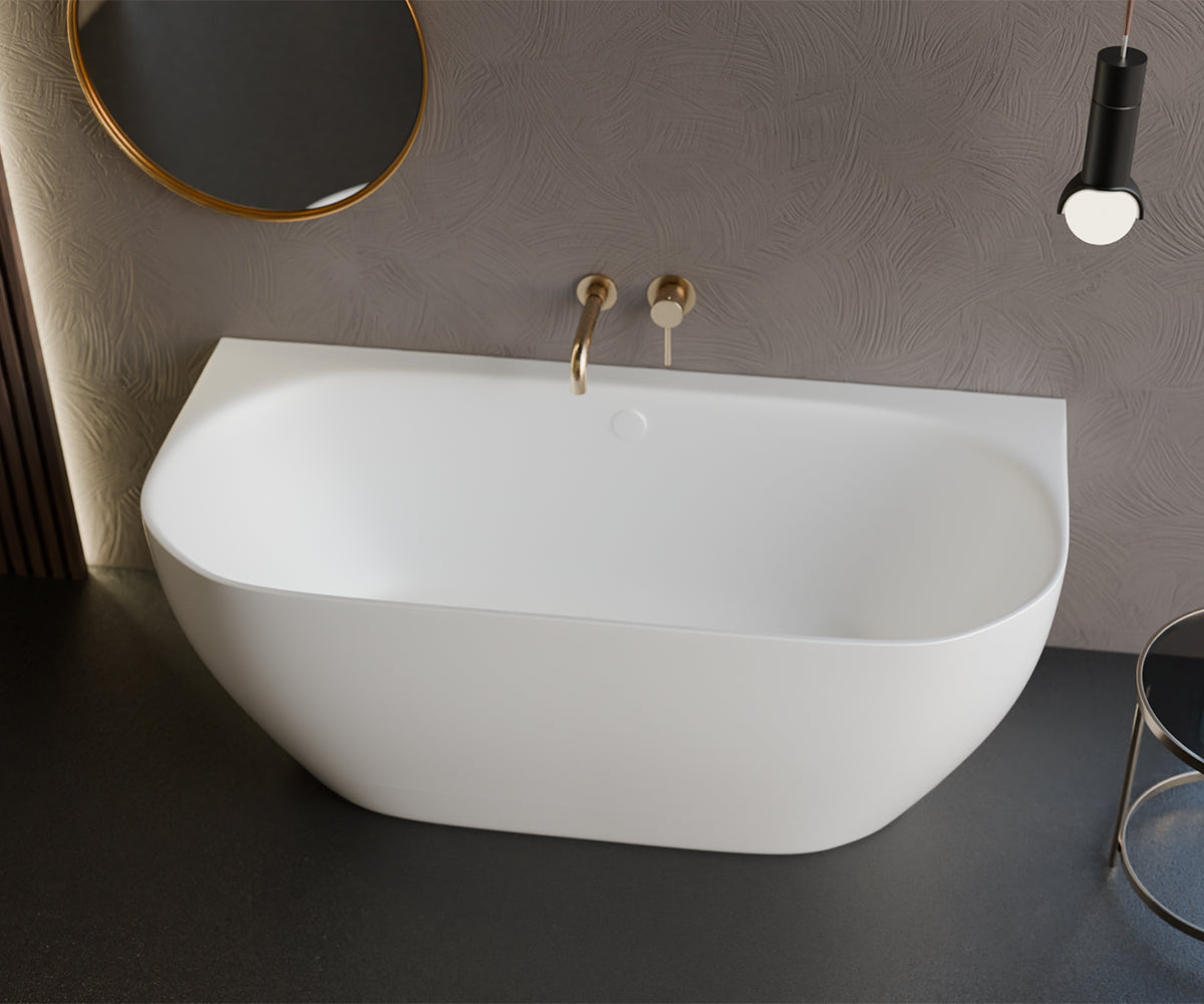 Freestanding bathtub - wall-mounted Neo Wall