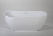 Freestanding bathtub - wall-mounted Neo Wall