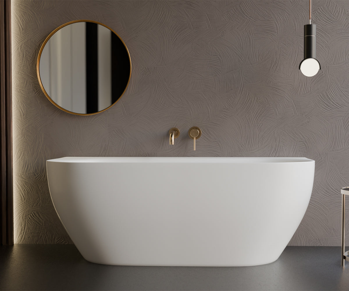 Freestanding bathtub - wall-mounted Neo Wall