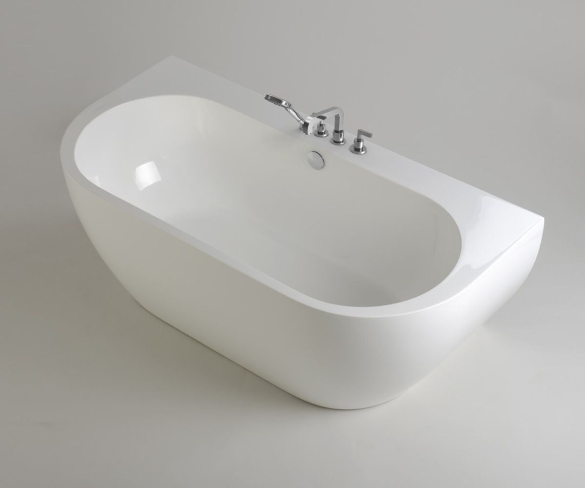 Free-standing bathtub - wall-mounted Sensual Wall