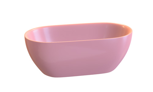 Wanna wolnostojąca NEO 156 - kolor Powder Pink Glossy